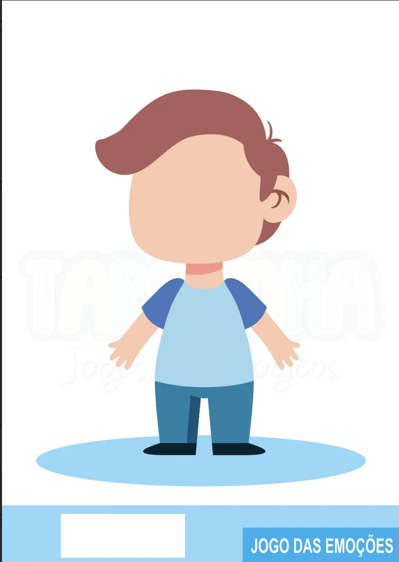Jogo das emoções — ficha ilustrada