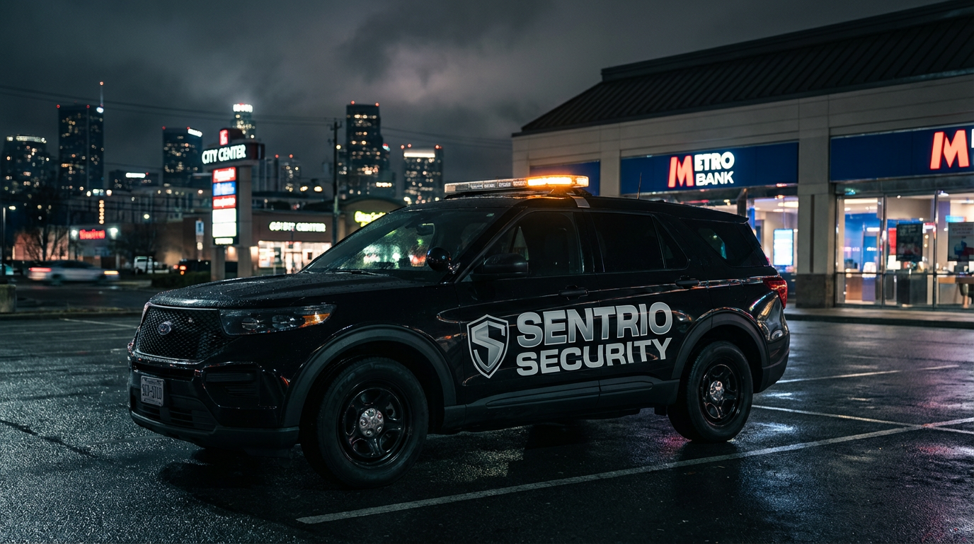Sentrio Security mobile patrol vehicle
