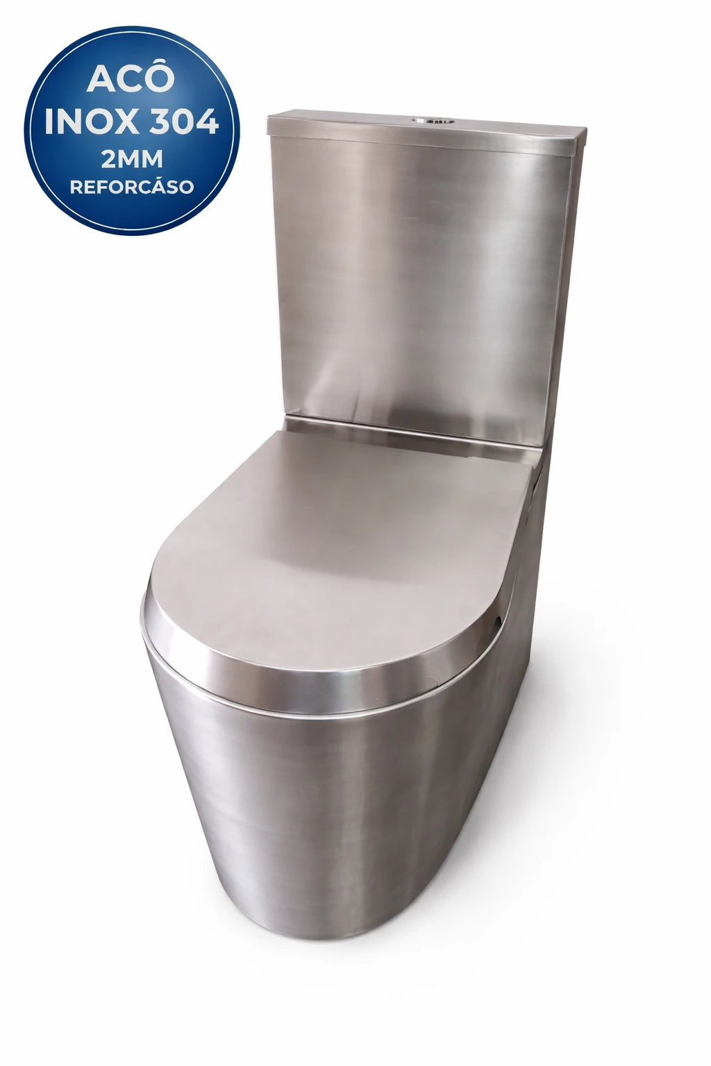 Vaso Sanitário Acoplado cx d'água em Inox