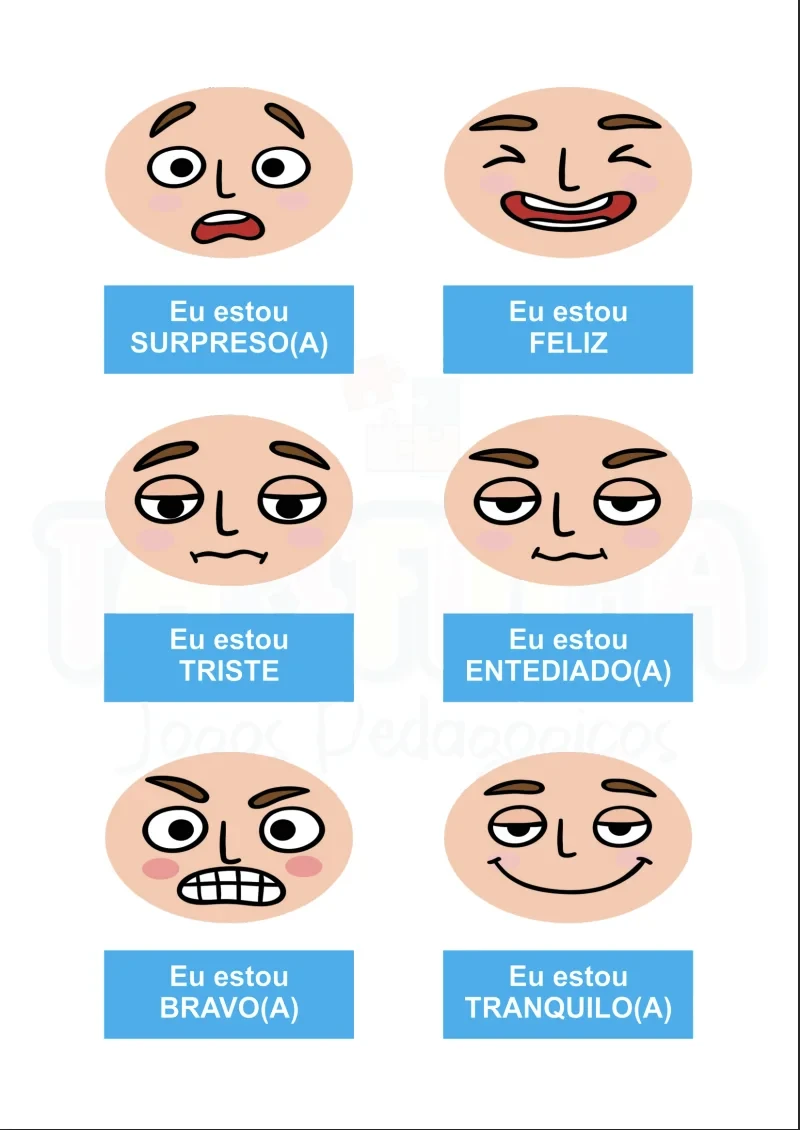 Cartas de expressões emocionais