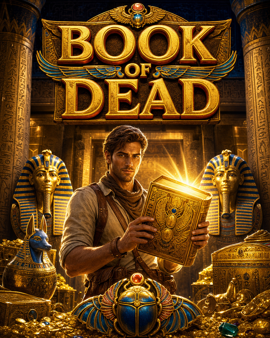 Book of Dead pokie slot by Play'n GO — RTP 96.21%
