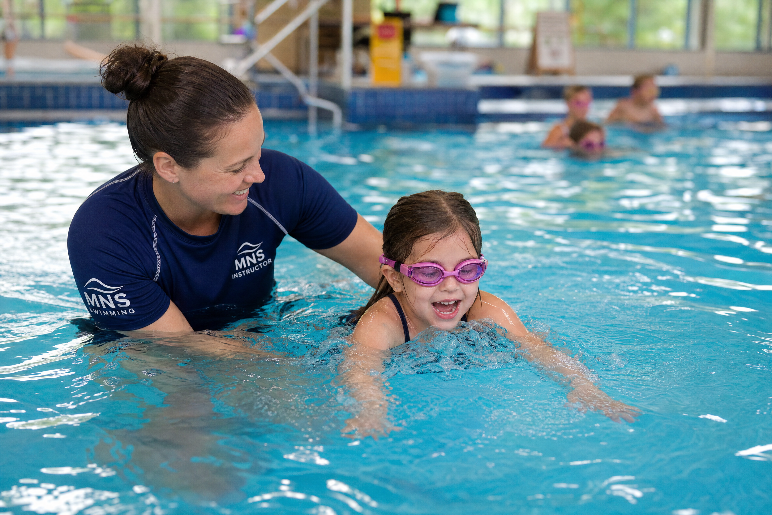 Cours de natation avec instructeur MNS