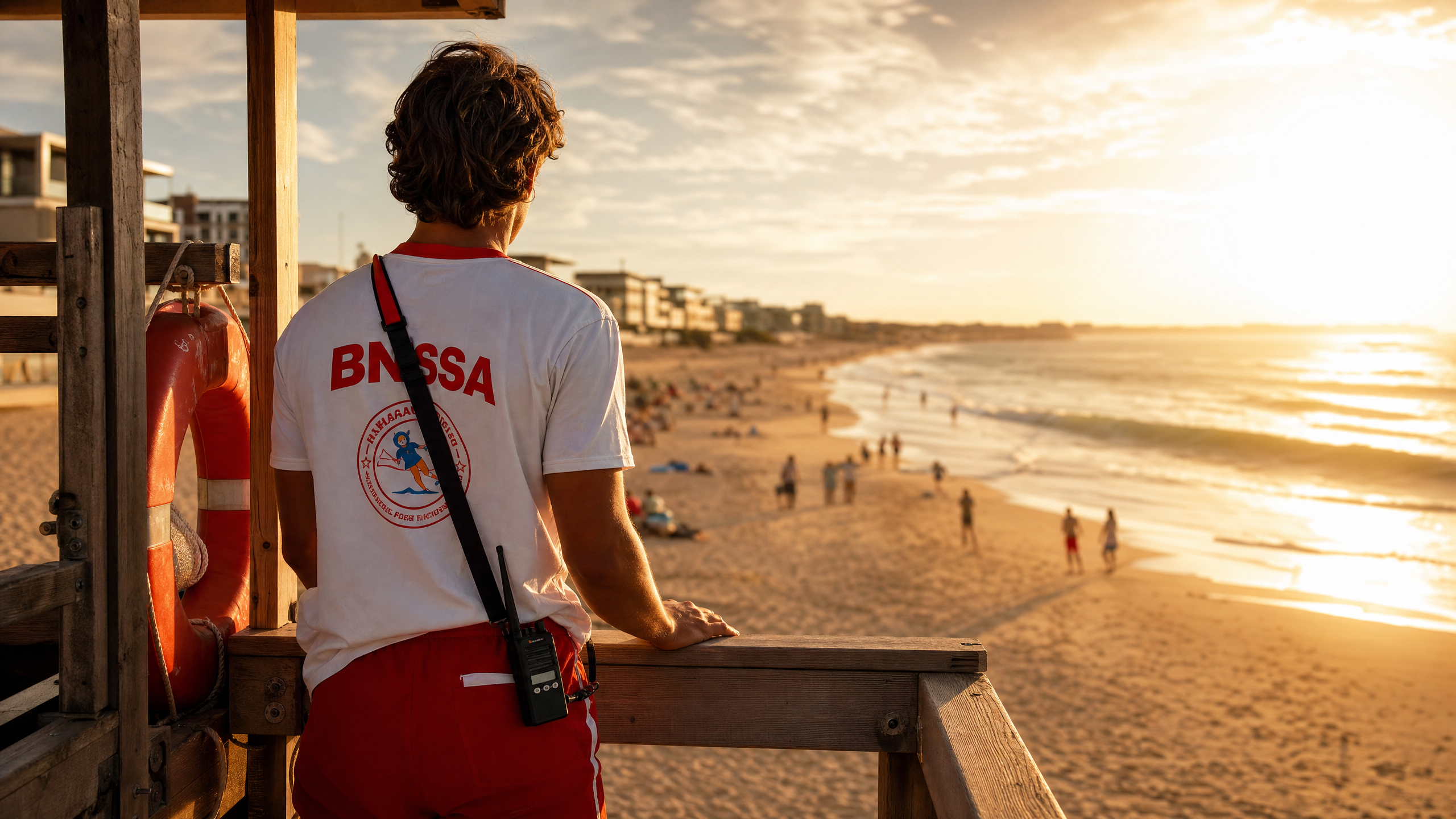 Sauveteur BNSSA en poste sur la plage